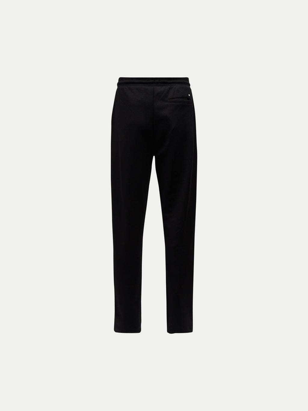 Black Jersey Interlock Jogger Pants for Casual Wear and Comfort
