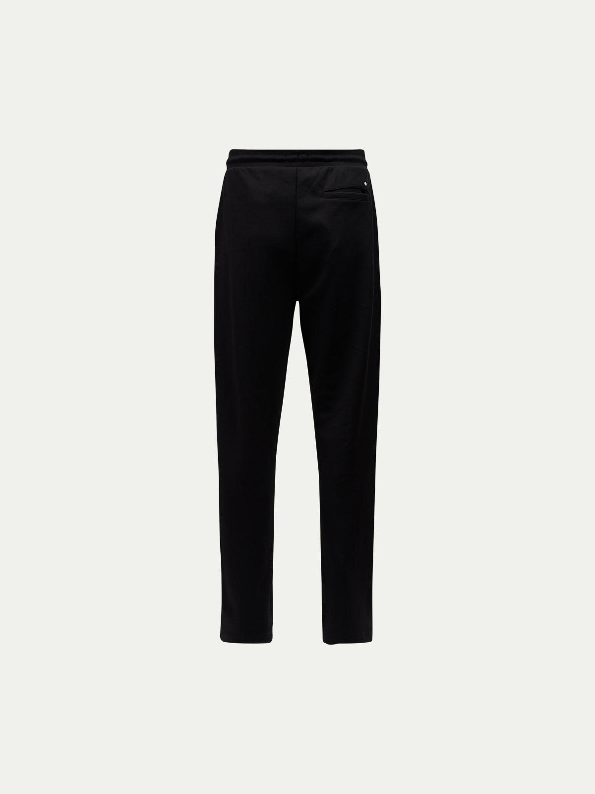 Black Jersey Interlock Jogger Pants for Casual Wear and Comfort