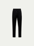 Black Jersey Interlock Jogger Pants for Casual Wear and Comfort