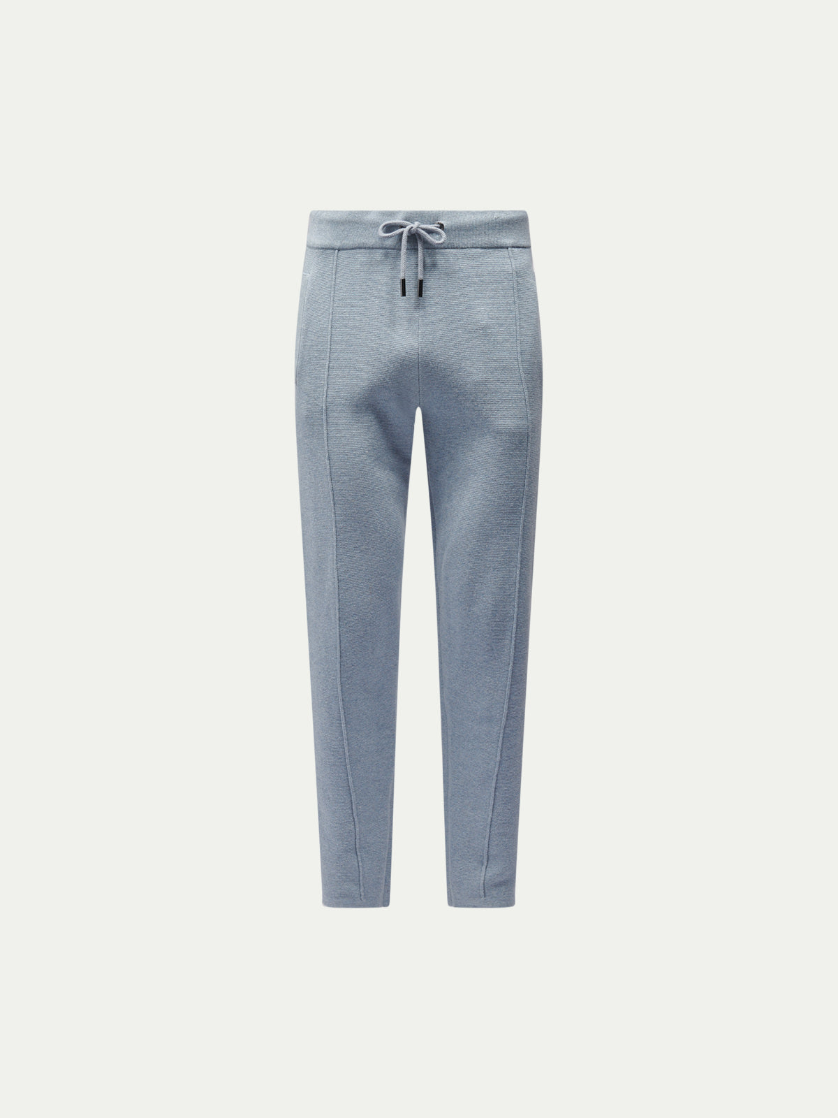 Blue Blizzard Knit Jogger Pants for Comfortable Casual Wear