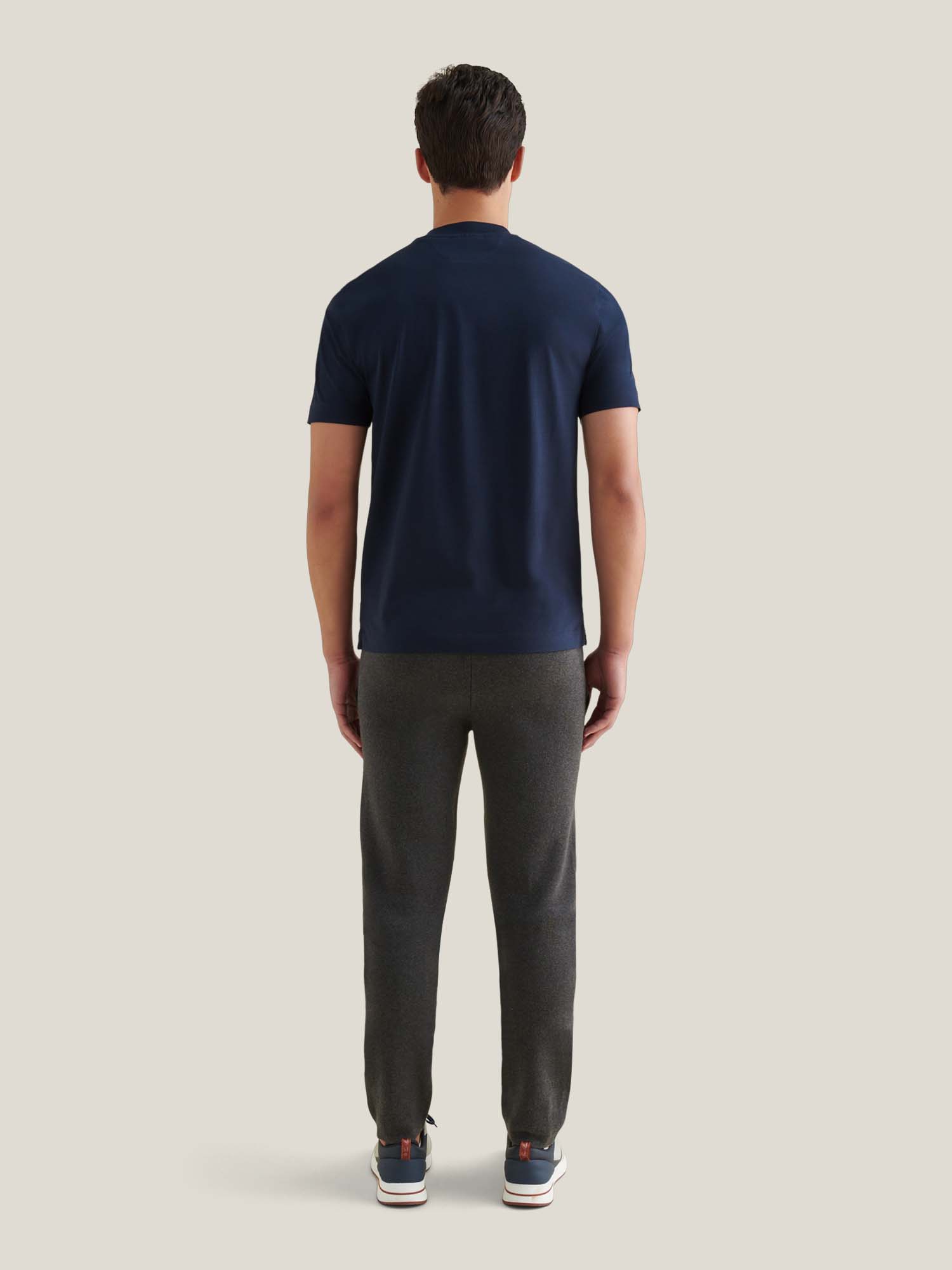 Charcoal Grey Knit Jogger Pants for Men - Comfortable Casual Wear