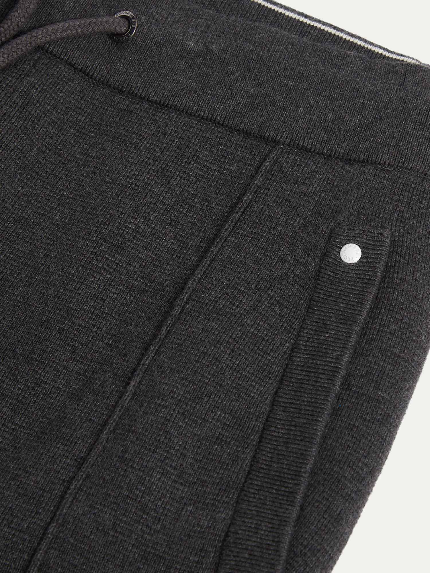Charcoal Grey Knit Jogger Pants for Men - Comfortable Casual Wear