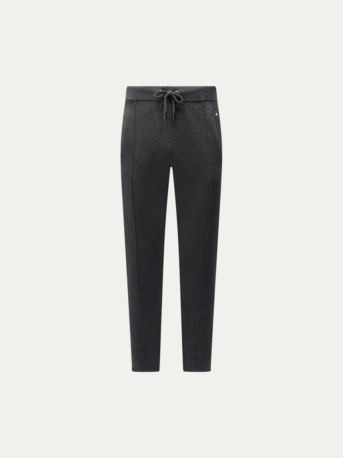 Charcoal Grey Knit Jogger Pants for Men - Comfortable Casual Wear