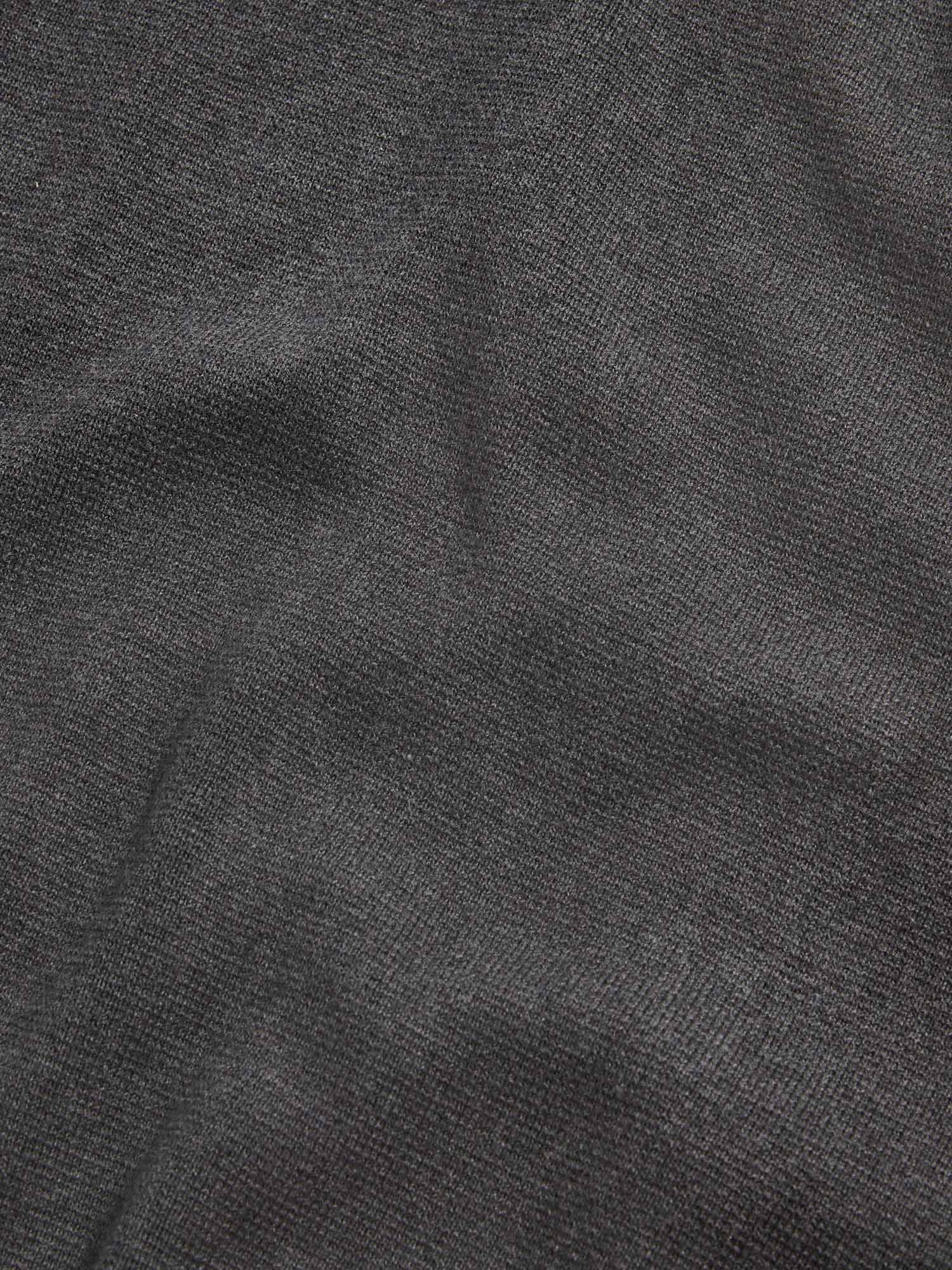 Charcoal Grey Knit Zip Hoodie for Men - Casual Wear, Milano Style