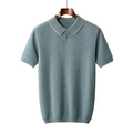 Classic Cotton Polo Shirt for Men - Casual Wear - Mykonos Style