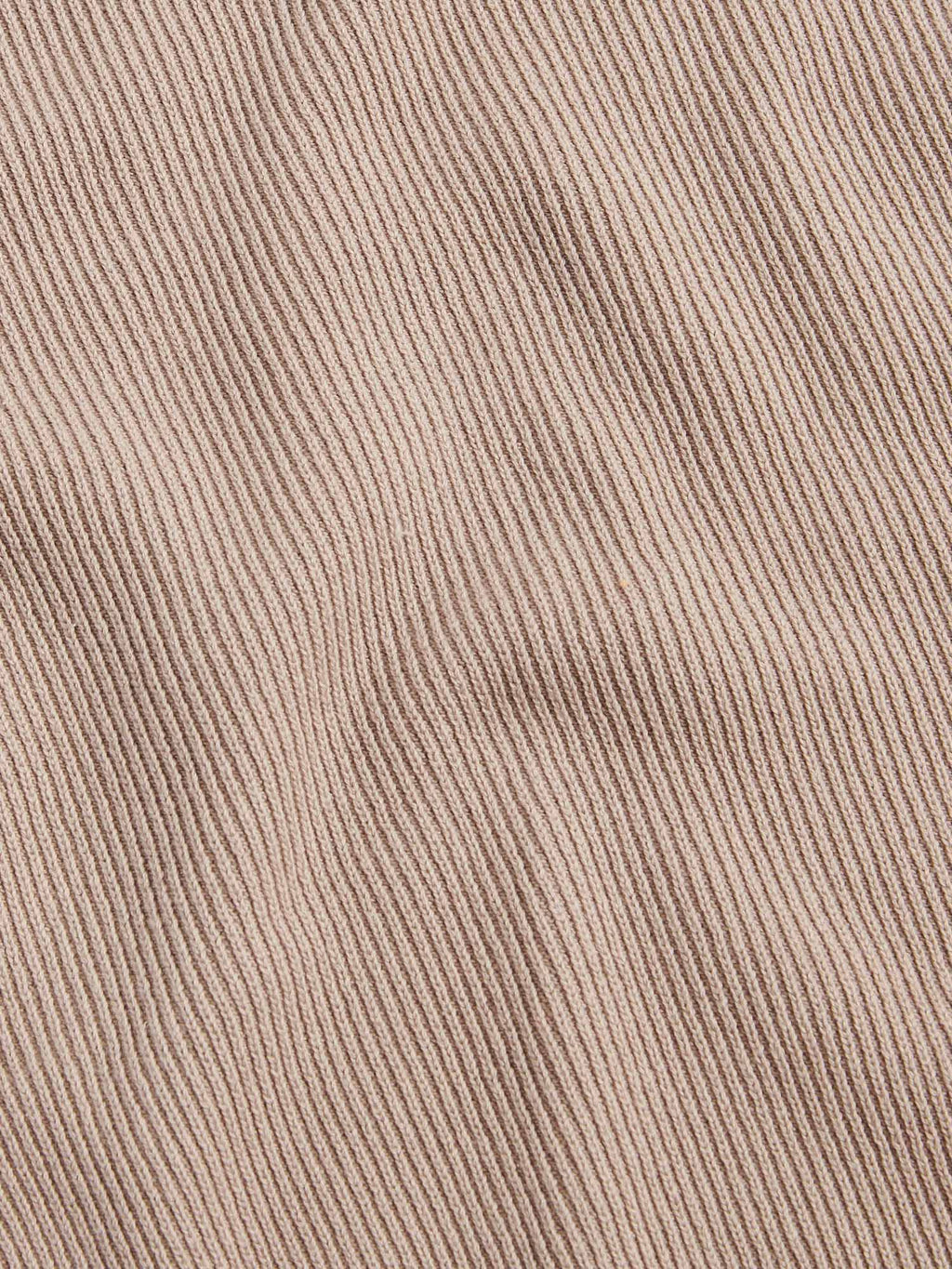 Cotton Blend Rib Knit ¼ Zip Pullover for Casual Wear in Simply Taupe