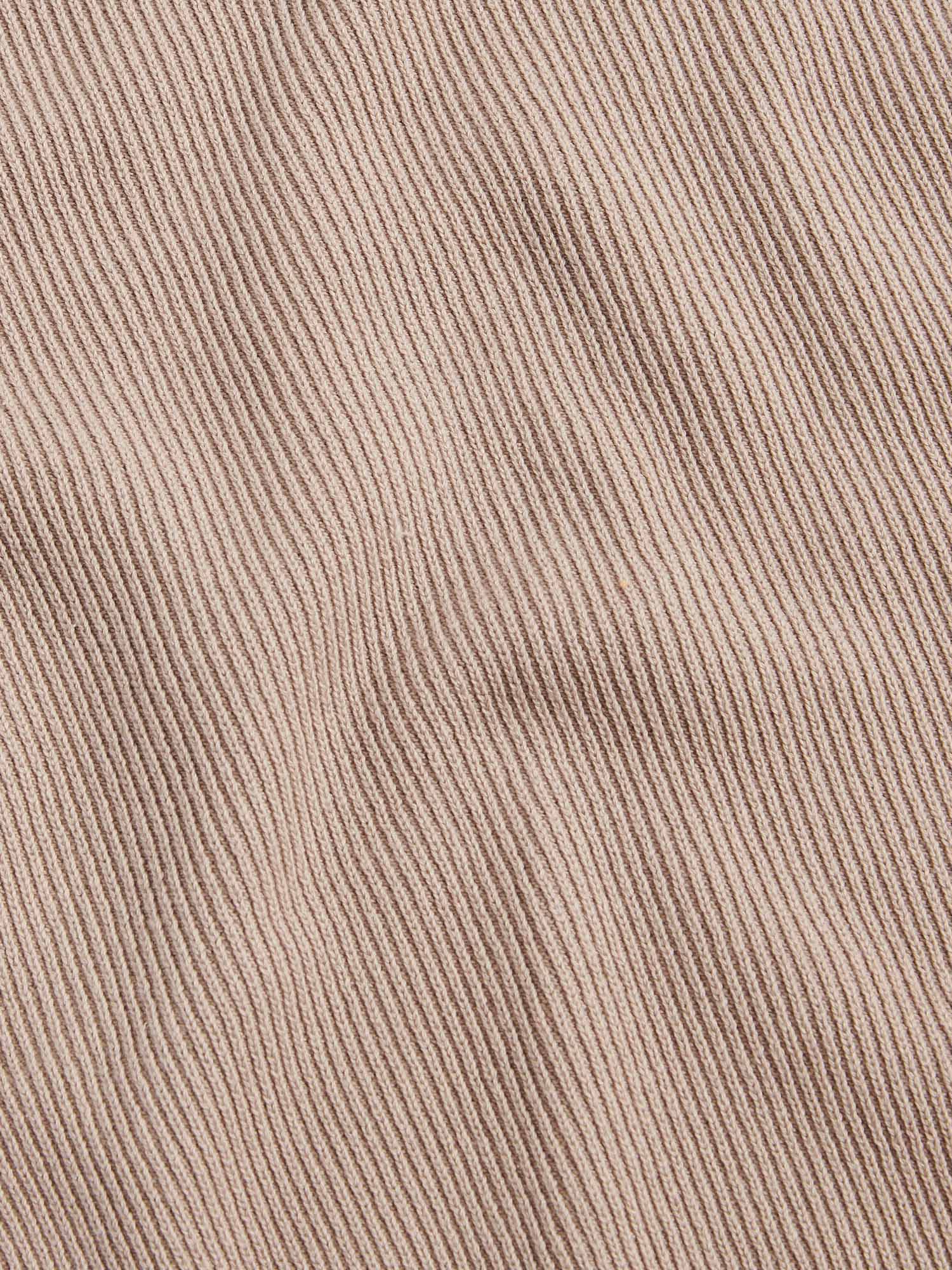 Cotton Blend Rib Knit ¼ Zip Pullover for Casual Wear in Simply Taupe