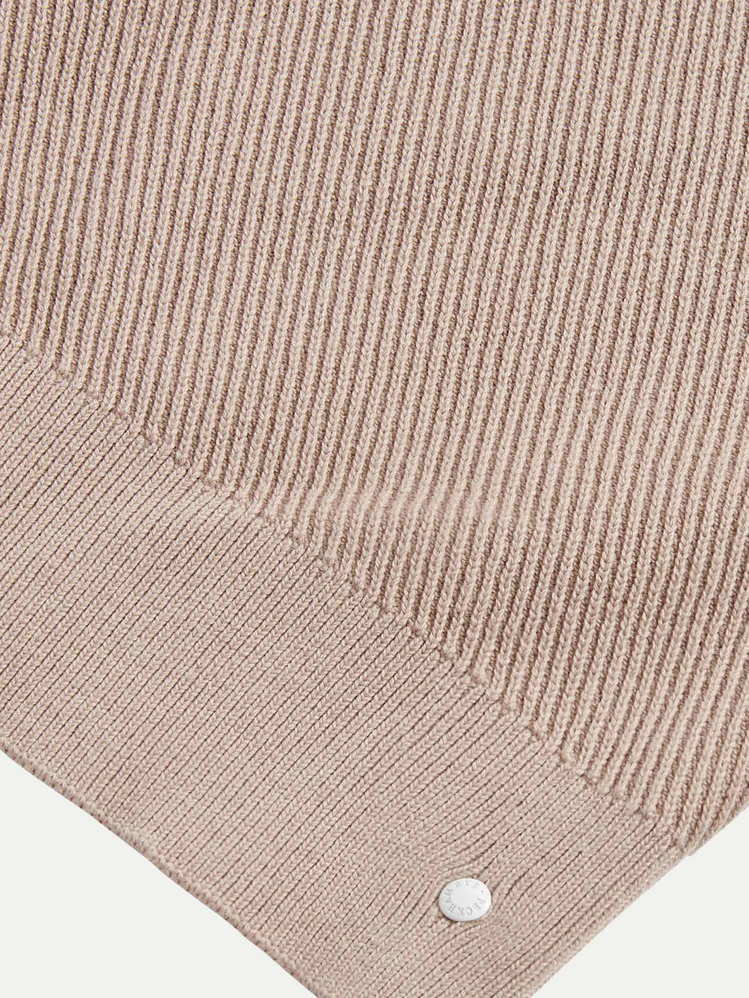 Cotton Blend Rib Knit ¼ Zip Pullover for Casual Wear in Simply Taupe
