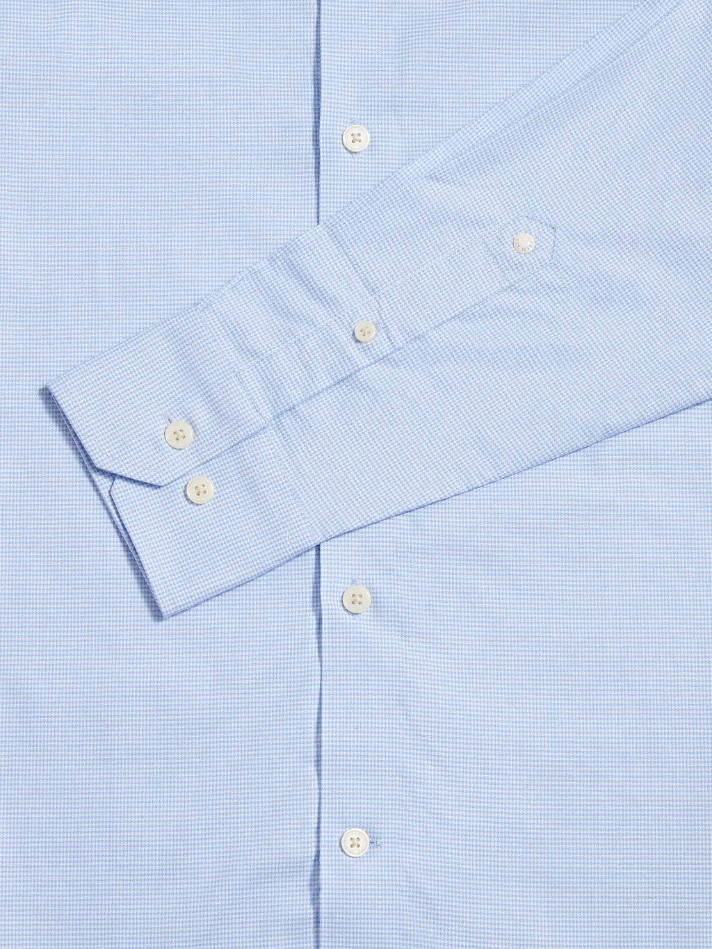 Cutaway Collar Shirt for Men in Blue Blizzard - Cotton Casual Wear