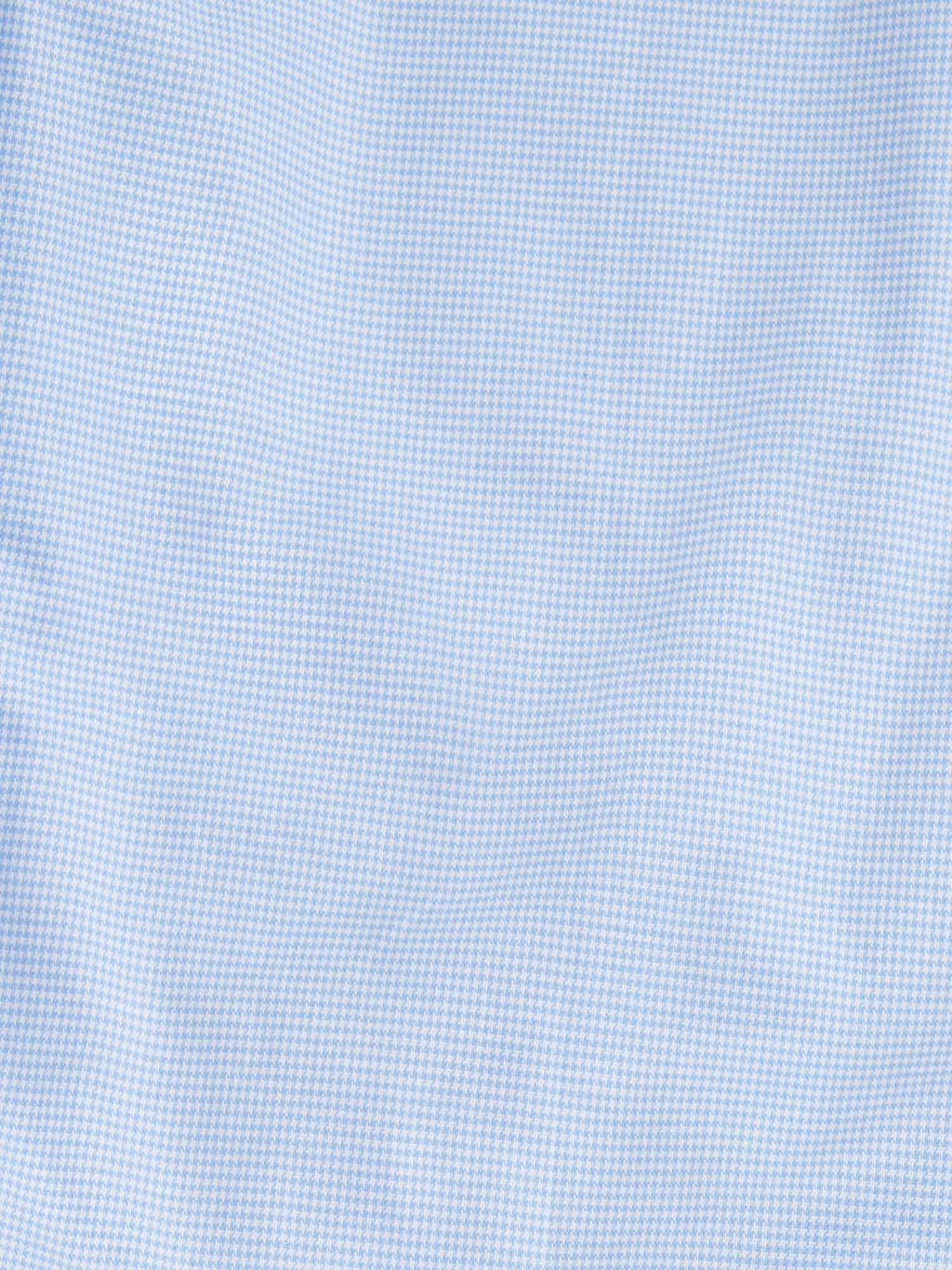 Cutaway Collar Shirt for Men in Blue Blizzard - Cotton Casual Wear