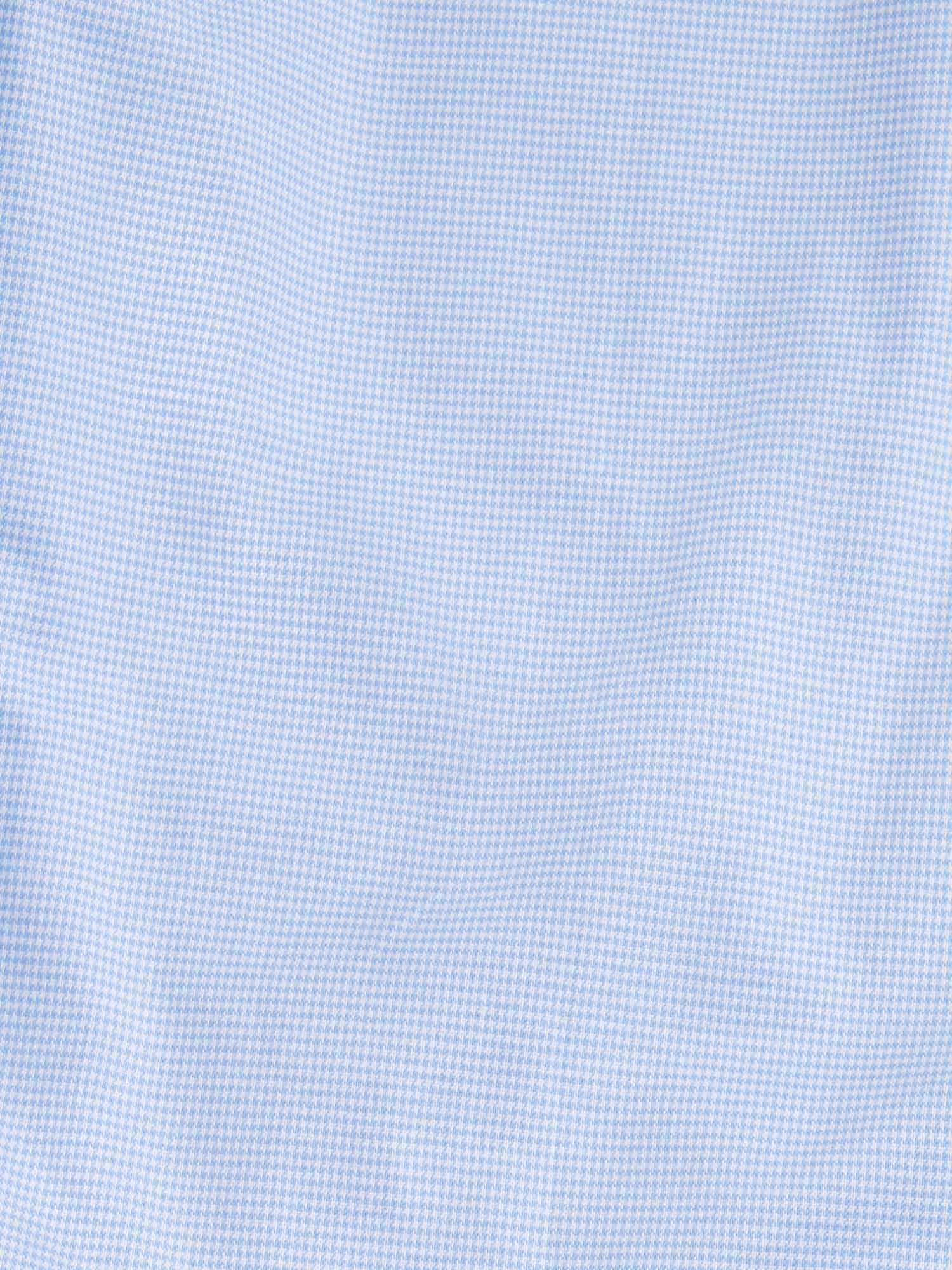 Cutaway Collar Shirt for Men in Blue Blizzard - Cotton Casual Wear