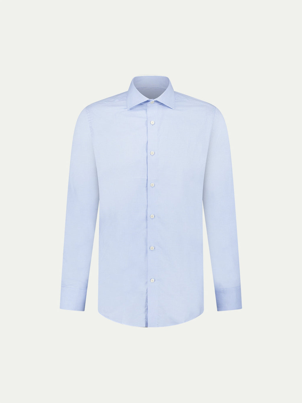 Cutaway Collar Shirt for Men in Blue Blizzard - Cotton Casual Wear