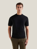Double Layer Black T-Shirt - Soft Cotton Blend - Casual Wear - Unisex