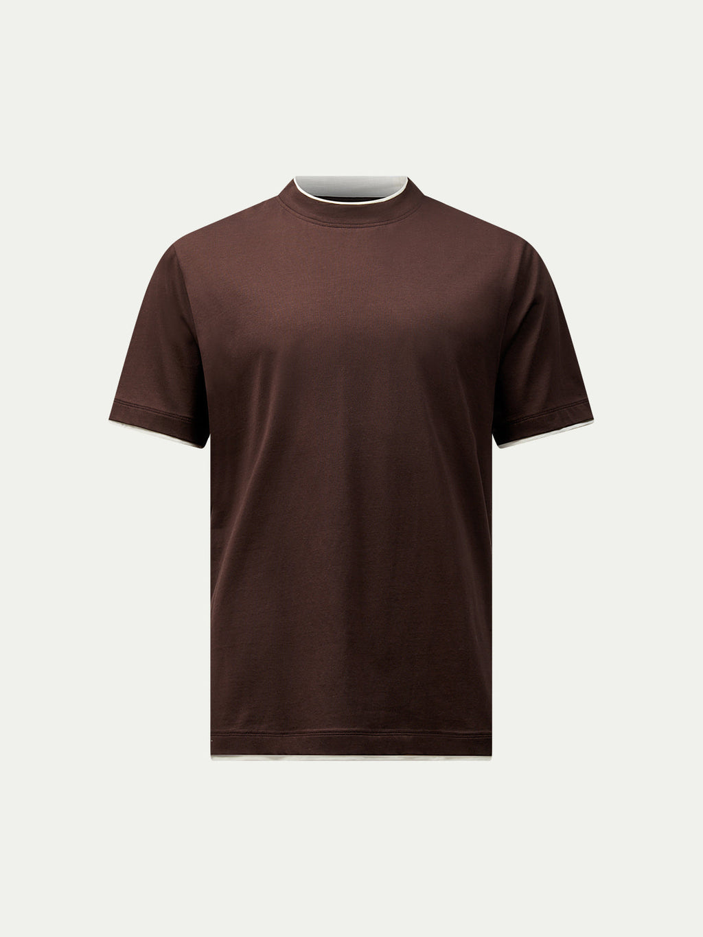 Double Layer T-Shirt in Java Color - Comfortable Casual Wear for Everyday Use