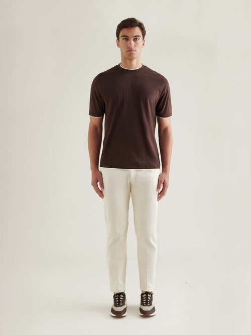 Double Layer T-Shirt in Java Color - Comfortable Casual Wear for Everyday Use