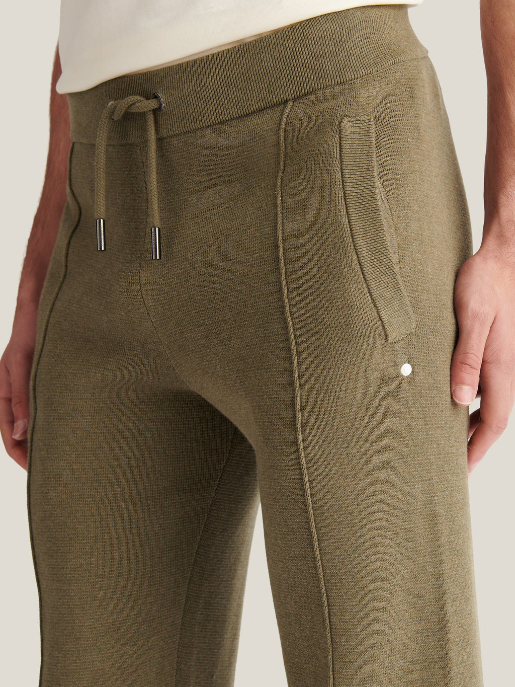 Knit Jogger Pants in Tea Leaf - Comfortable Casual Wear for Everyday Use
