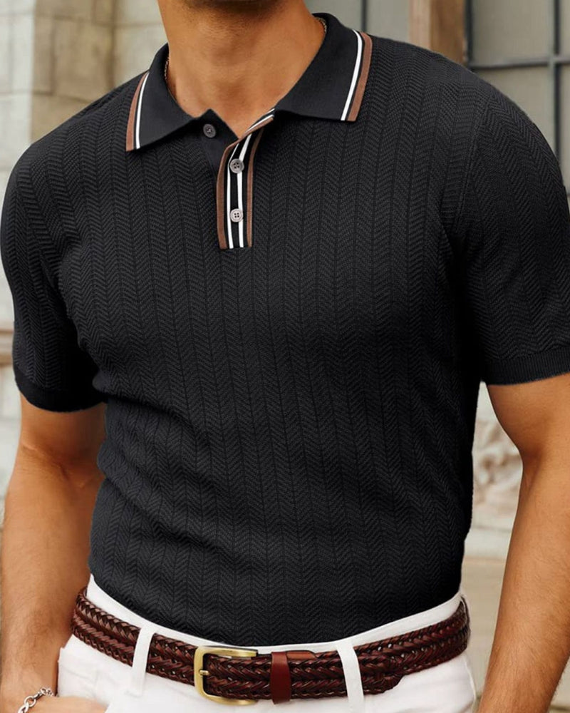 Knit Polo Shirt in Bali Style - Lightweight Cotton for Casual Wear