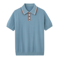 Knit Polo Shirt in Bali Style - Lightweight Cotton for Casual Wear
