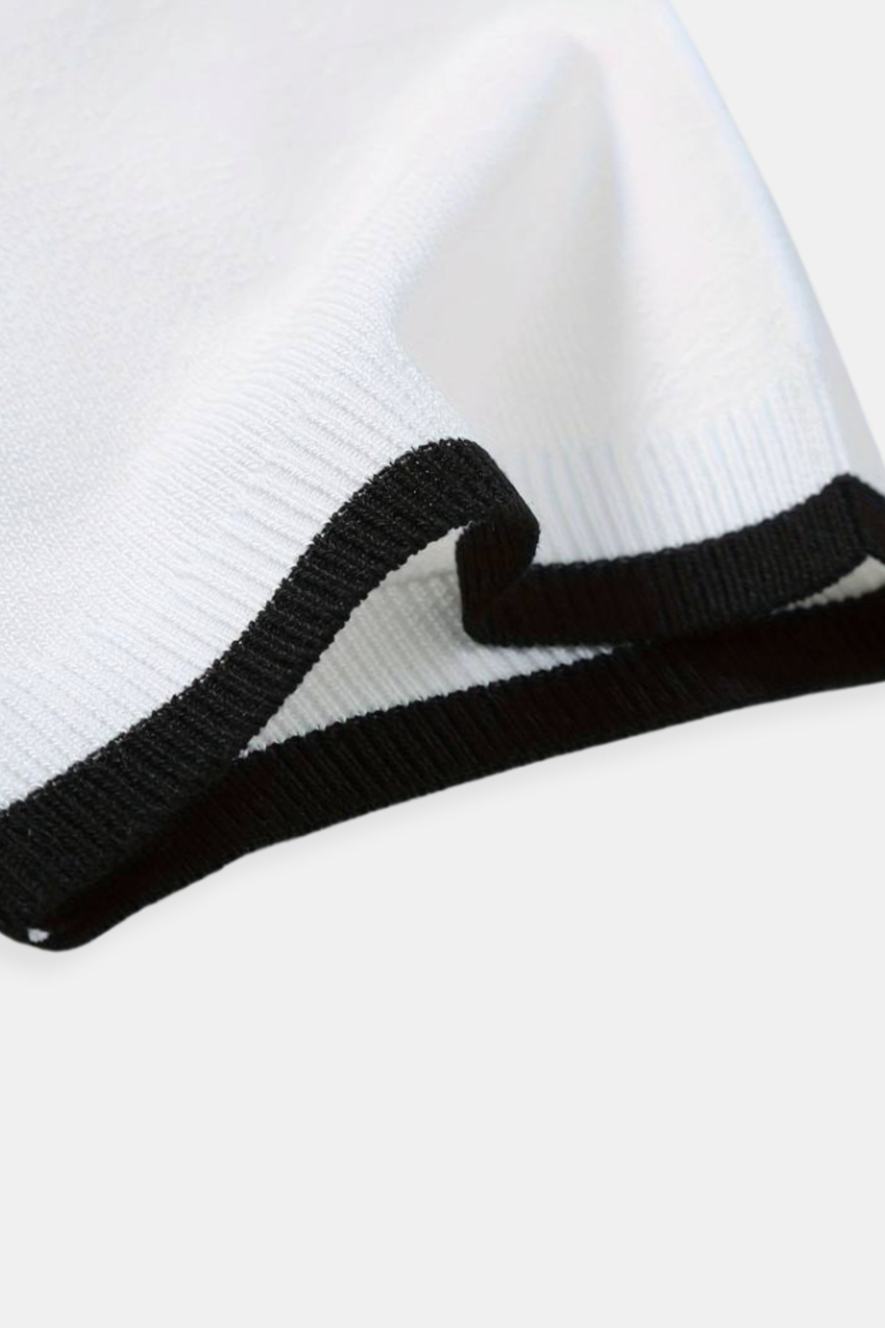 Knitted Quarter Zip Golf Polo Shirt for Men - Comfortable Performance Wear