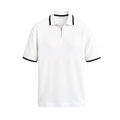 Knitted Quarter Zip Golf Polo Shirt for Men - Comfortable Performance Wear