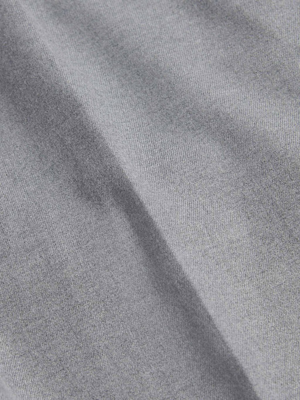 Light Grey Marl Flannel Drawstring Trousers for Casual Wear