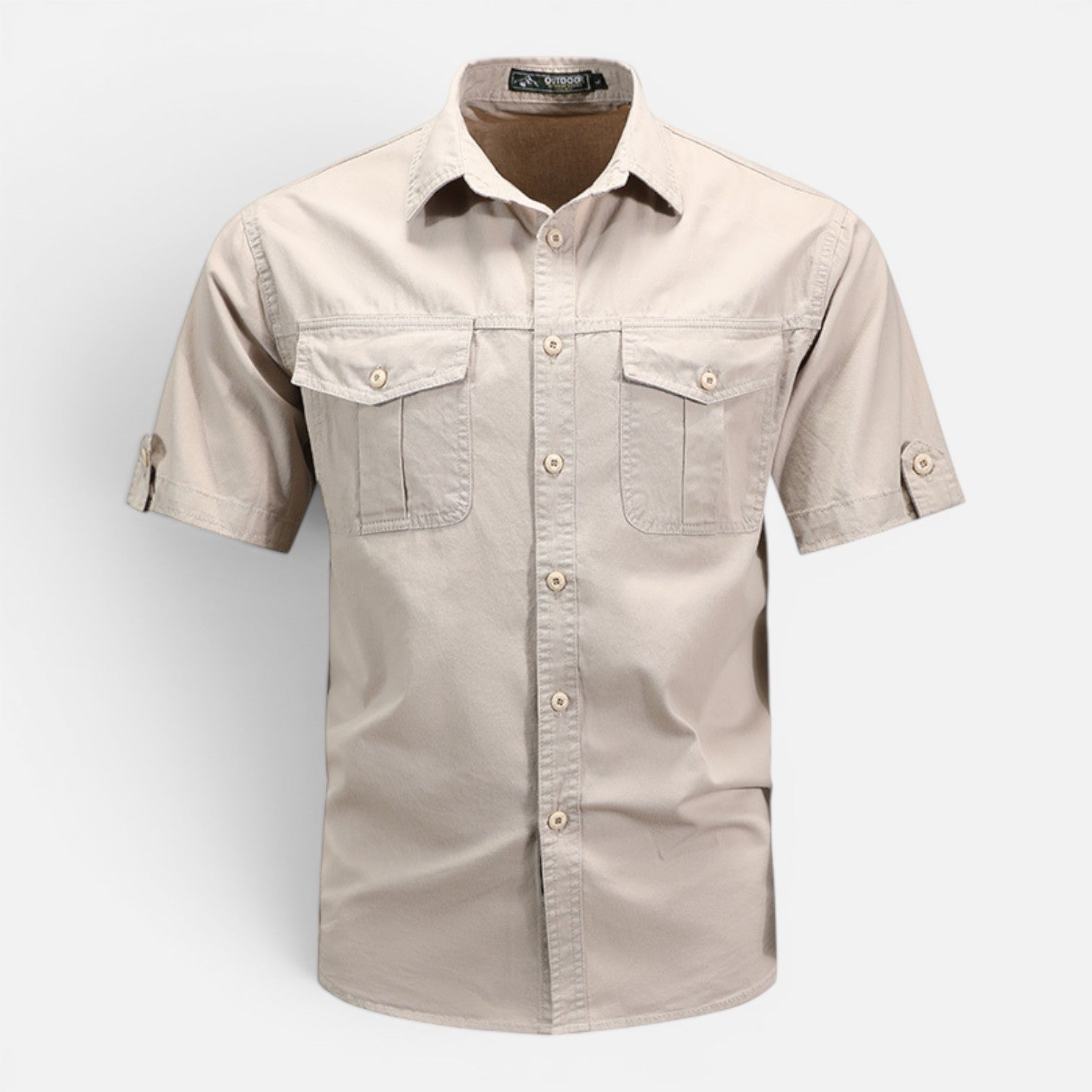 Lightweight Men's Short Sleeve Safari Shirt - Summer Outdoor Wear