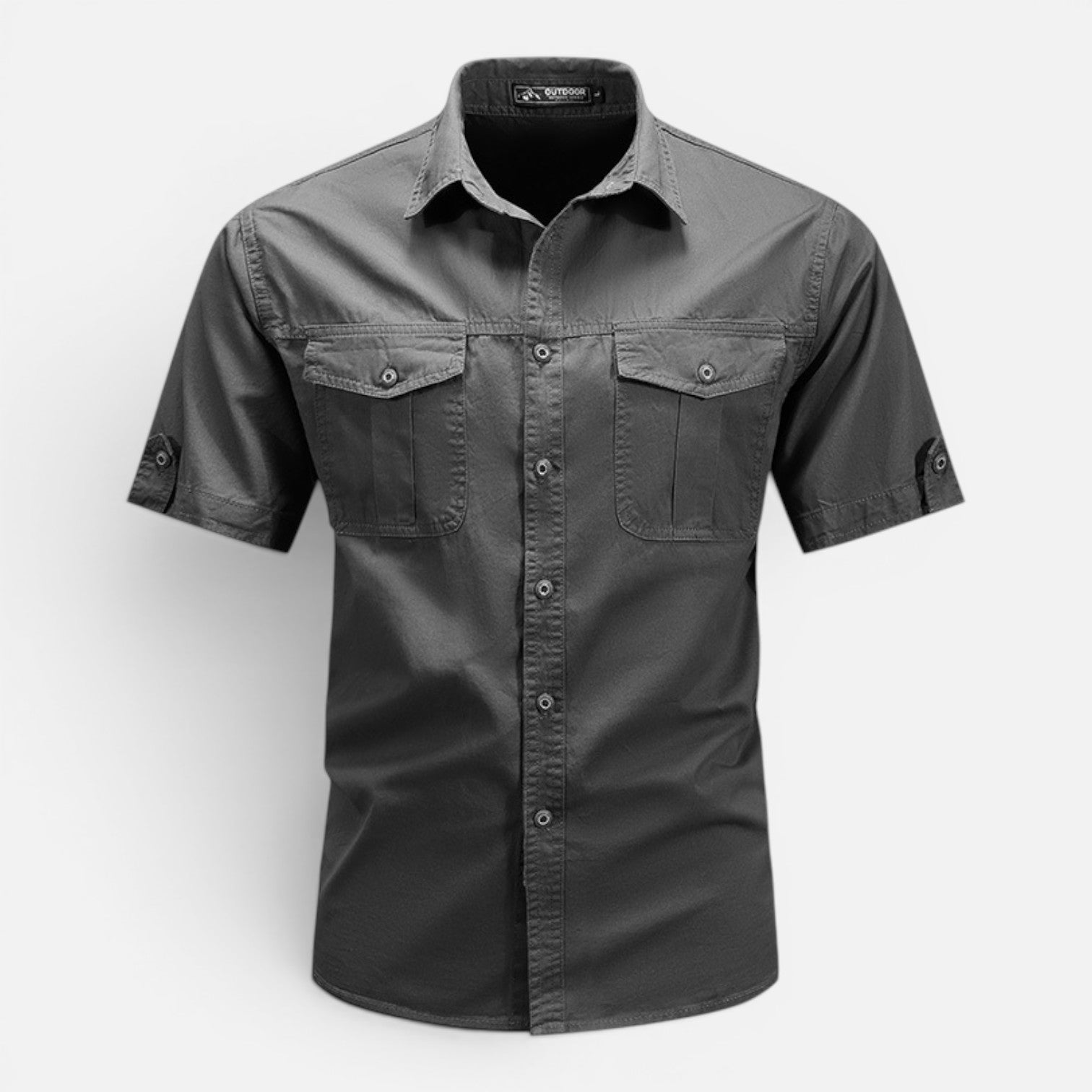 Lightweight Men's Short Sleeve Safari Shirt - Summer Outdoor Wear