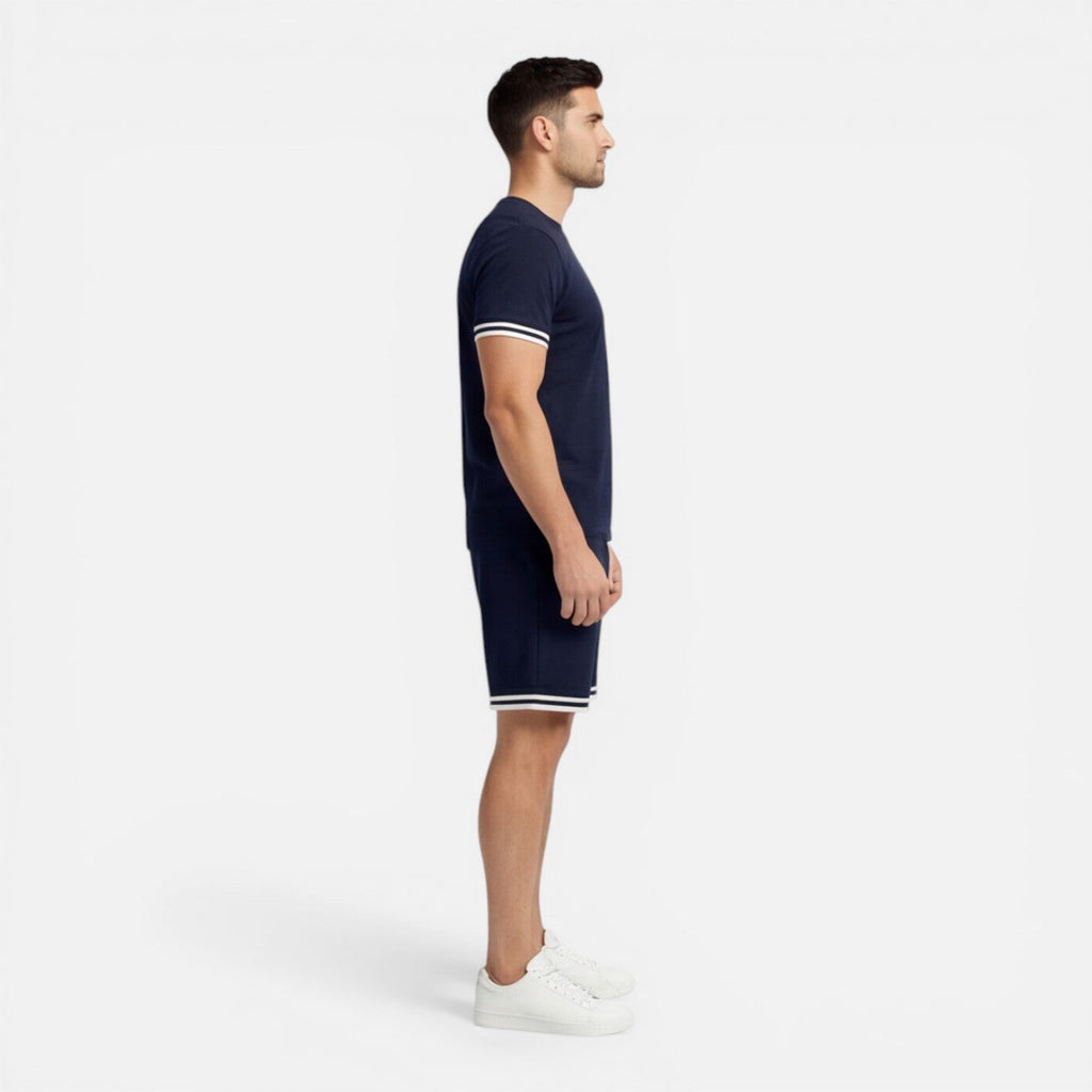 Men's Breathable Casual Shorts Set for Summer Comfort and Style