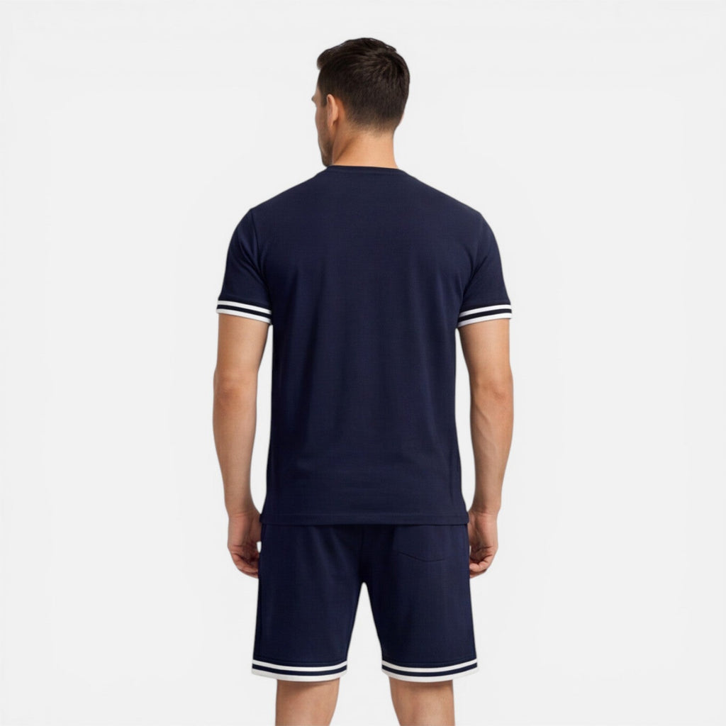 Men's Breathable Casual Shorts Set for Summer Comfort and Style