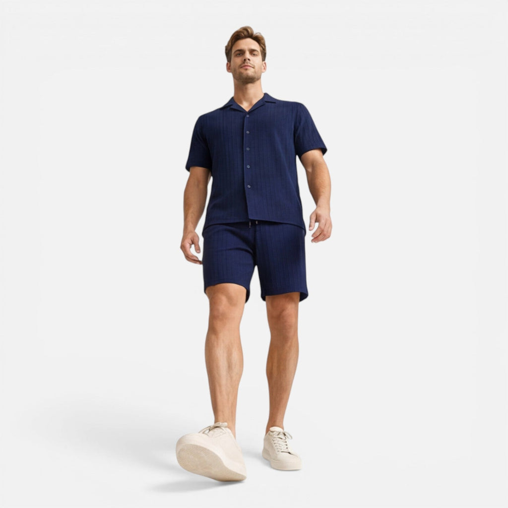 Men's Breathable Summer Shirt and Shorts Set | Casual Co-Ord Outfit