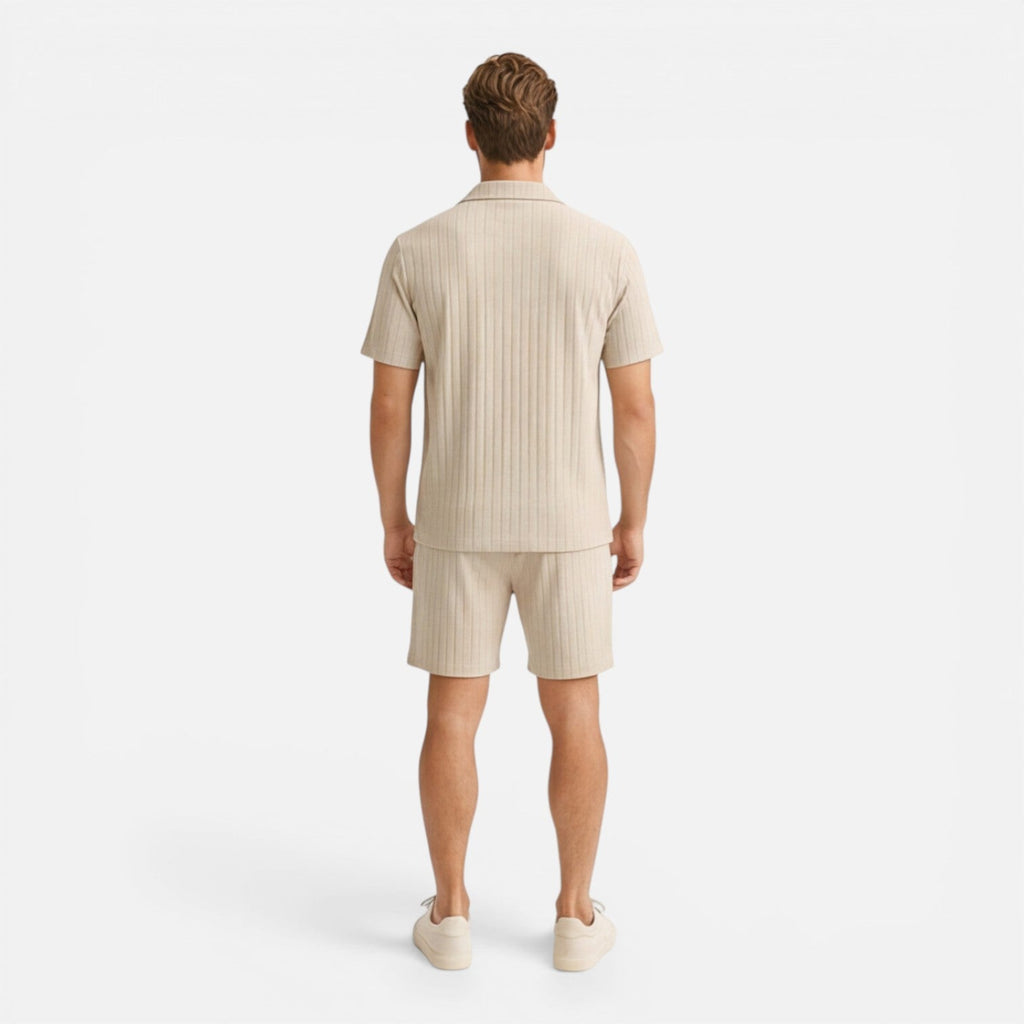 Men's Breathable Summer Shirt and Shorts Set | Casual Co-Ord Outfit