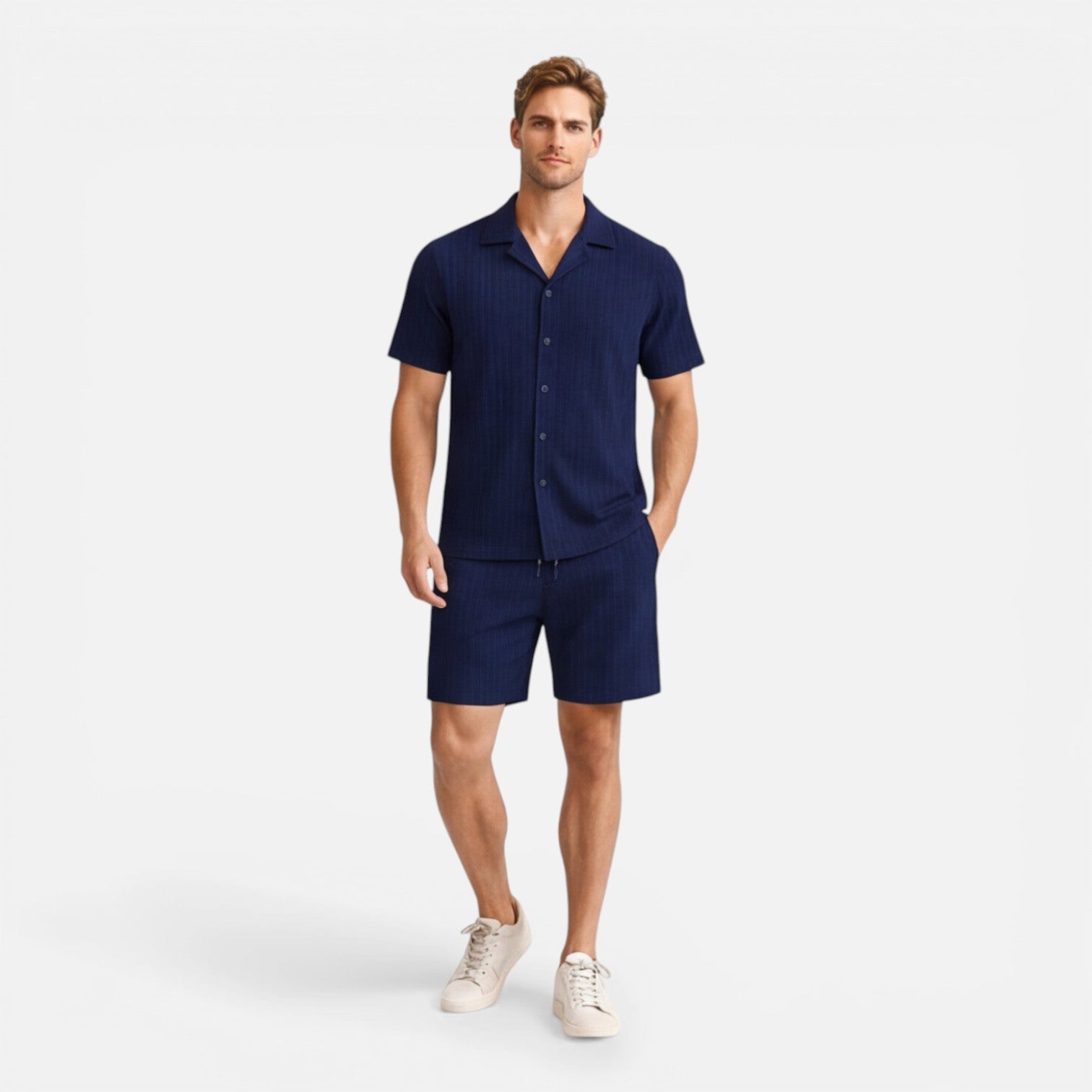 Men's Breathable Summer Shirt and Shorts Set | Casual Co-Ord Outfit
