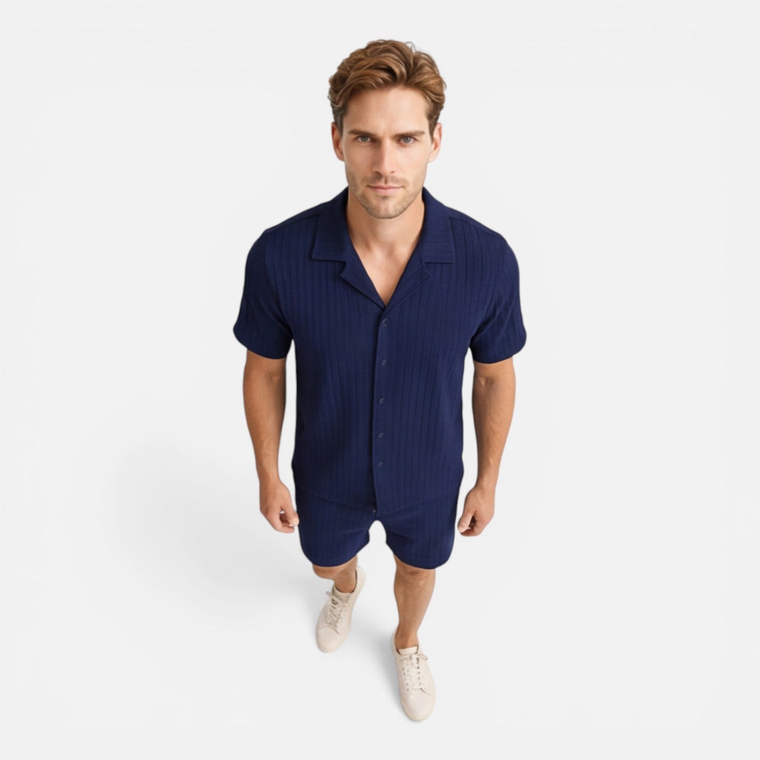 Men's Breathable Summer Shirt and Shorts Set | Casual Co-Ord Outfit