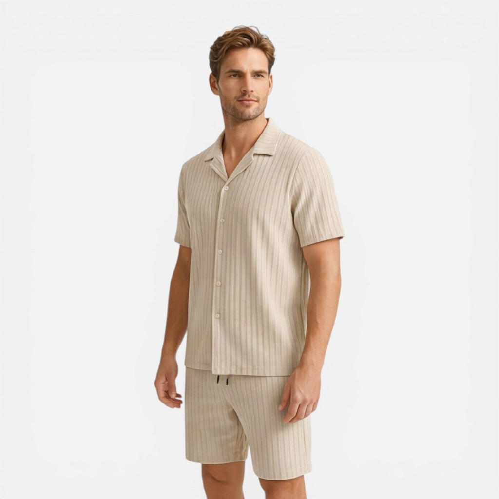 Men's Breathable Summer Shirt and Shorts Set | Casual Co-Ord Outfit