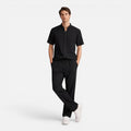Men's Casual Short Sleeve Shirt and Pants Set - Lightweight Cotton Outfit