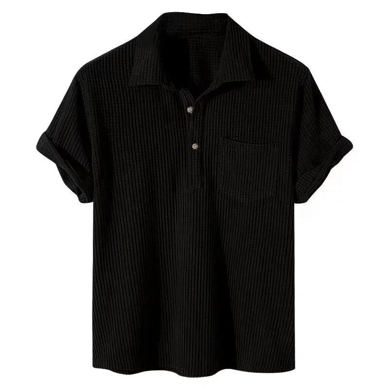 Men's Casual Summer Shirt - Lightweight Cotton Short Sleeve for Everyday Wear