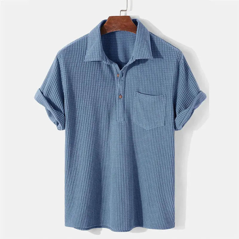 Men's Casual Summer Shirt - Lightweight Cotton Short Sleeve for Everyday Wear