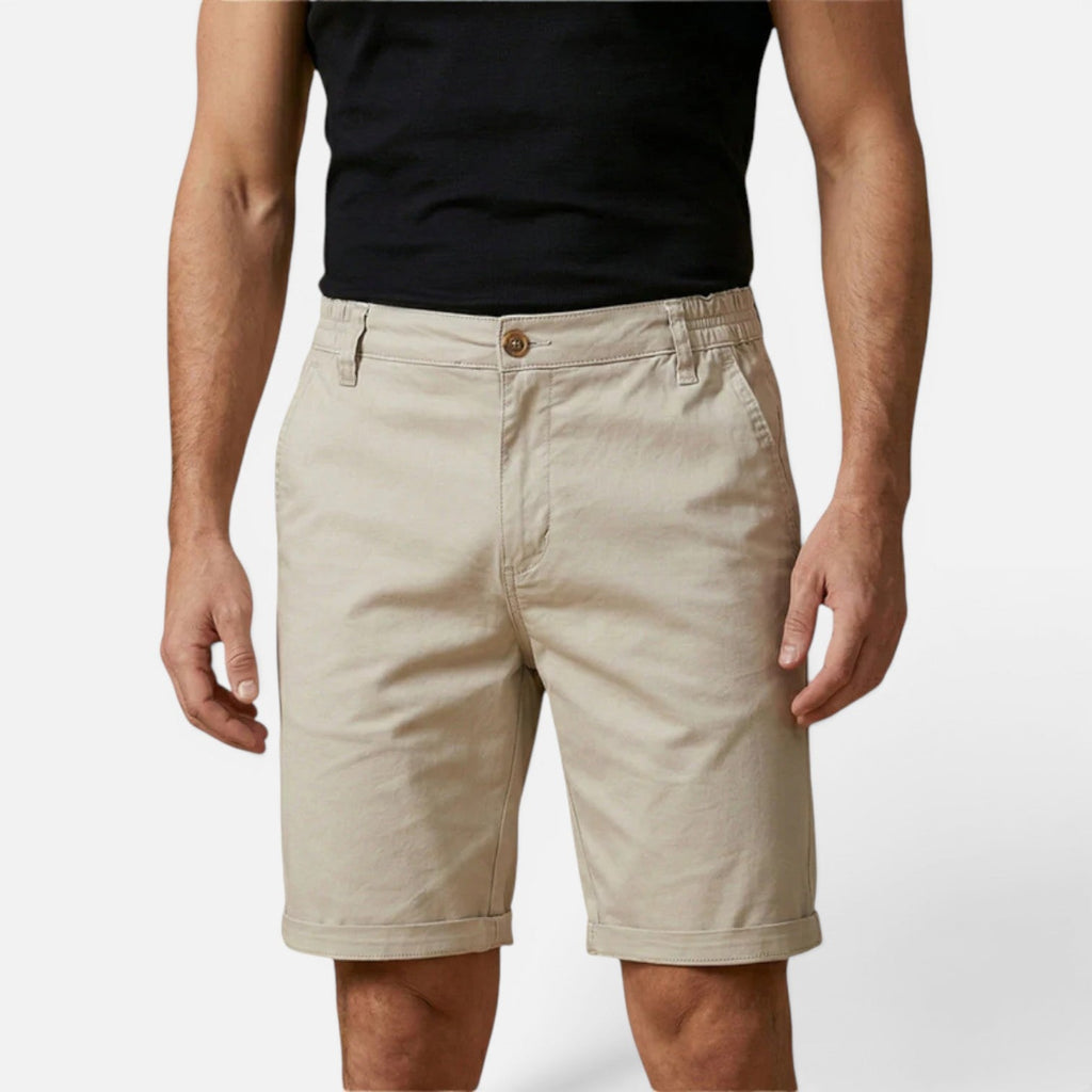 Men's Chino Shorts Relaxed Fit Cotton Casual Summer Wear