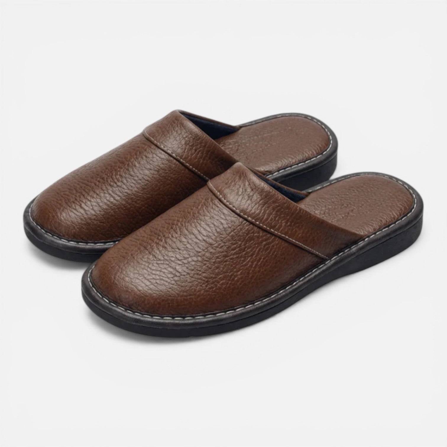 Men's Ergonomic Slip-On Slippers with Durable Sole for Indoor Comfort