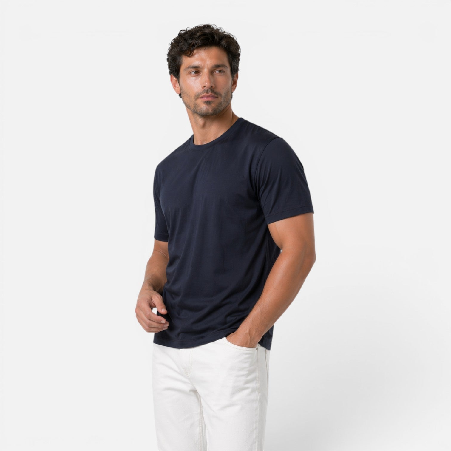 Men's Ice Silk Cooling T-Shirt | Lightweight & Soft Casual Tee