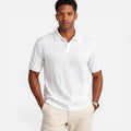 Men's Jacquard Knit Polo Shirt | Breathable Slim Fit Casual Wear