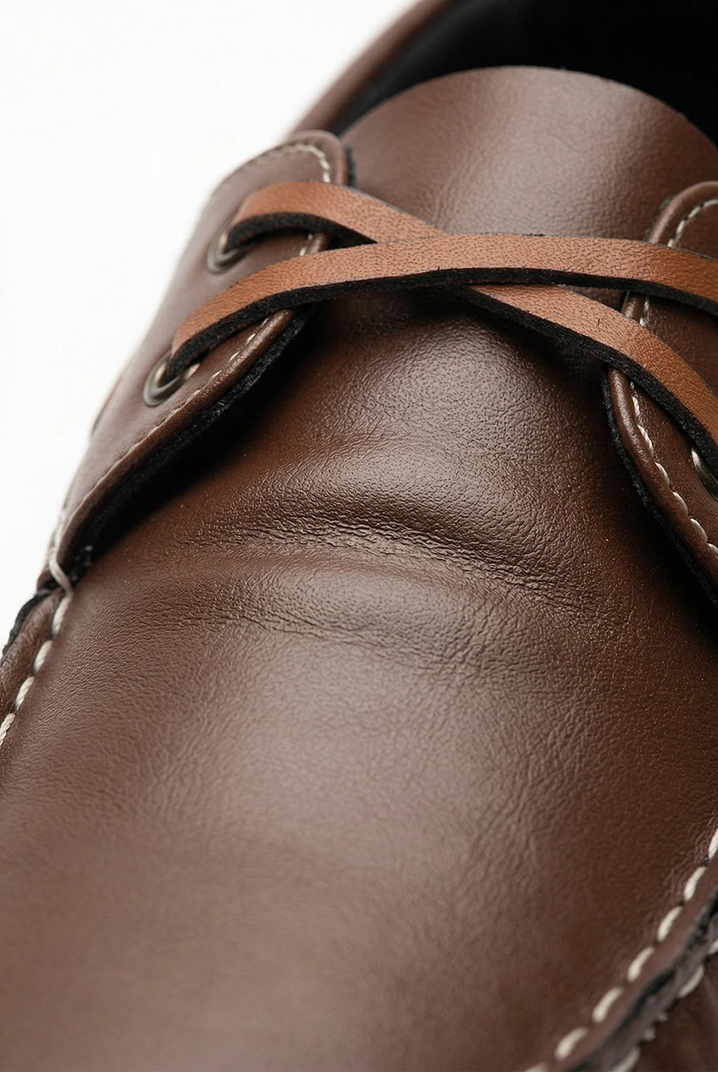 Men's Leather Boat Shoes - Casual Spring Style for Everyday Wear