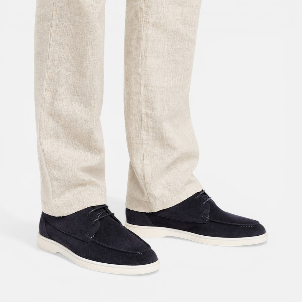Men's Leather Lace-Up Loafers | Dress Shoes for Formal and Casual Wear