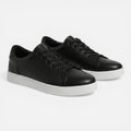 Men's Leather Low Top Sneakers | Classic Comfort Casual Shoes