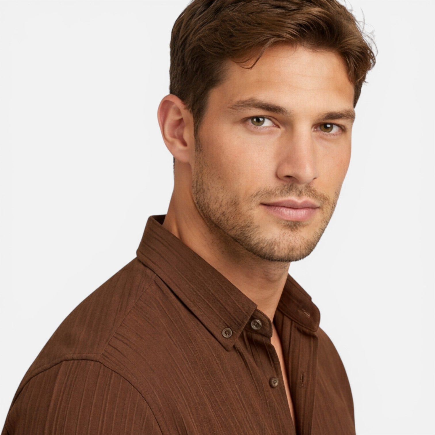 Men's Lightweight Co-Ord Set - Short Sleeve Shirt and Trousers for Casual Wear