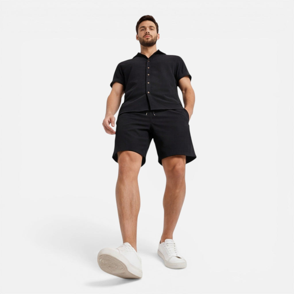 Men's Lightweight Summer Shirt and Shorts Set - Casual Co-Ord Outfit