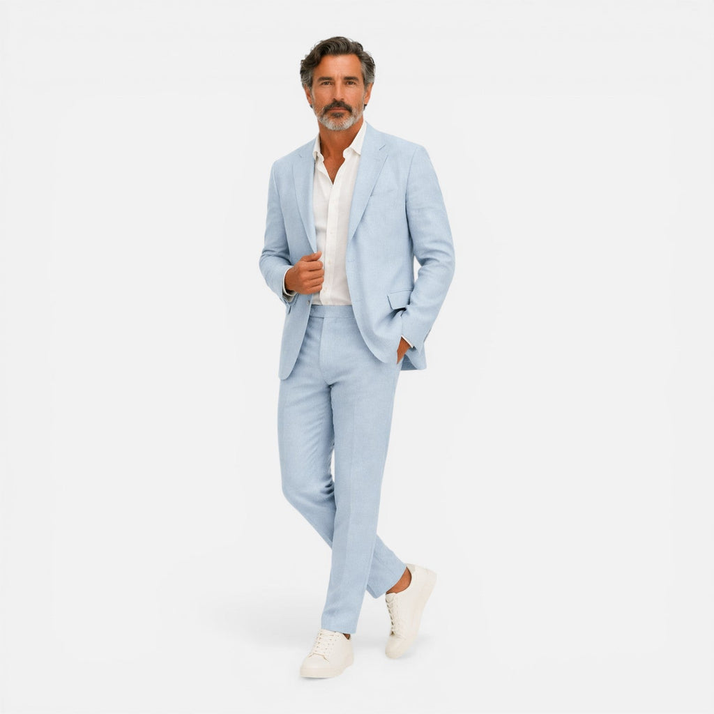 Men's Lightweight Summer Wedding Suit | 2-Piece Set for Formal Events