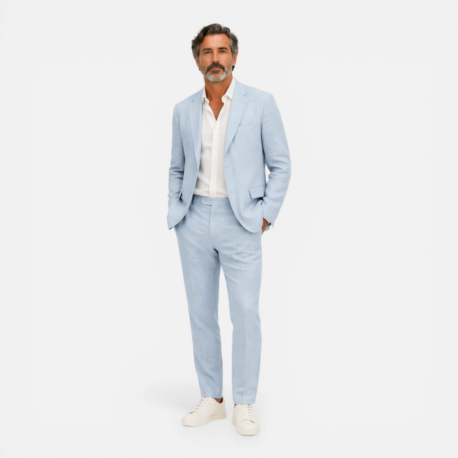 Men's Lightweight Summer Wedding Suit | 2-Piece Set for Formal Events