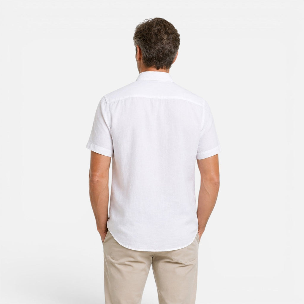 Men's Linen Short Sleeve Shirt | Breathable Comfort | Classic Fit
