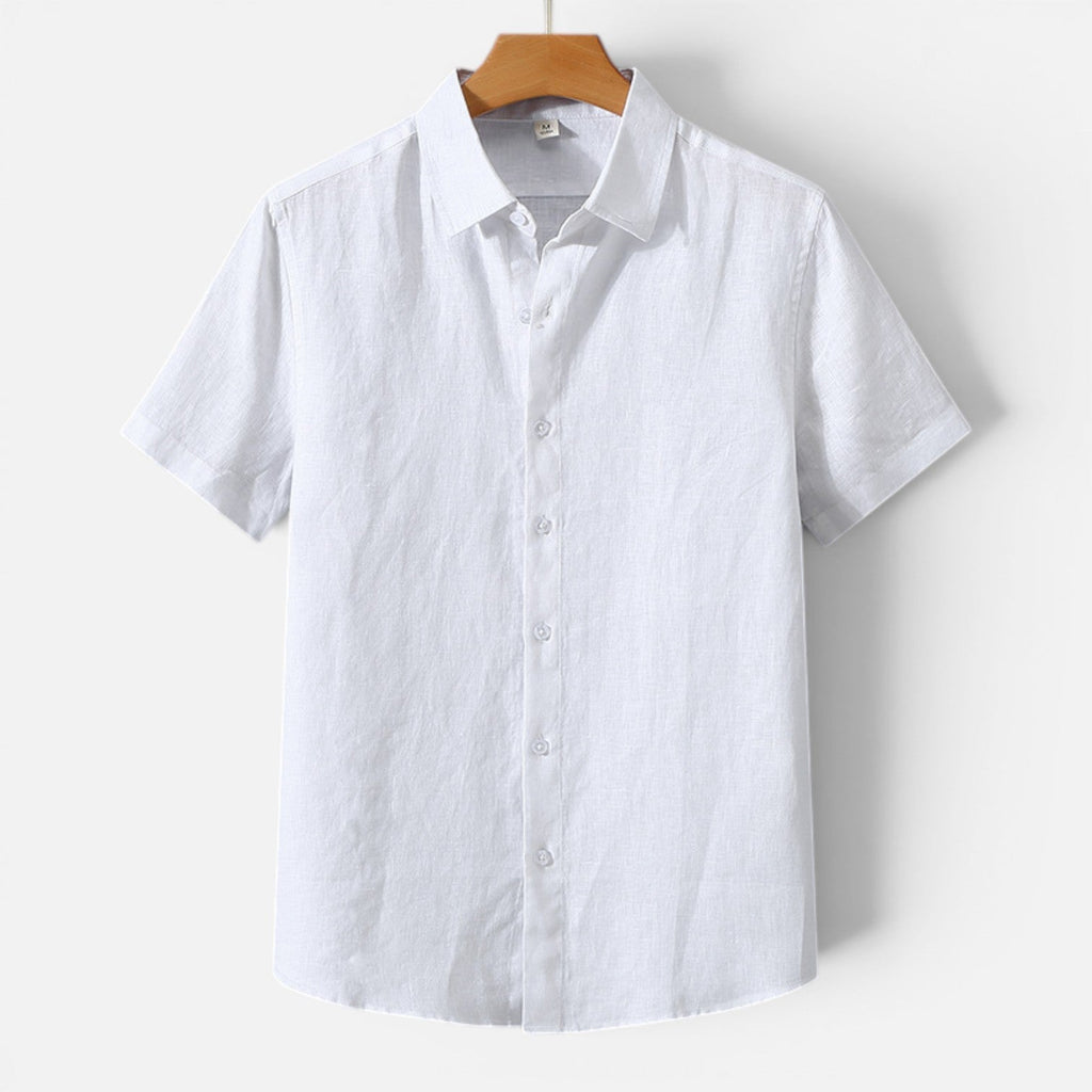 Men's Linen Short Sleeve Shirt | Breathable Comfort | Classic Fit